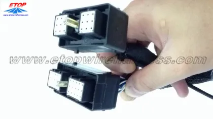 Complicated wire assembly for motorboat