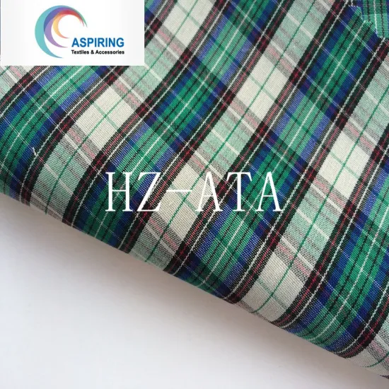 Yarn Dyed Silky Finished Pure Cotton Shirt Fabric for Men