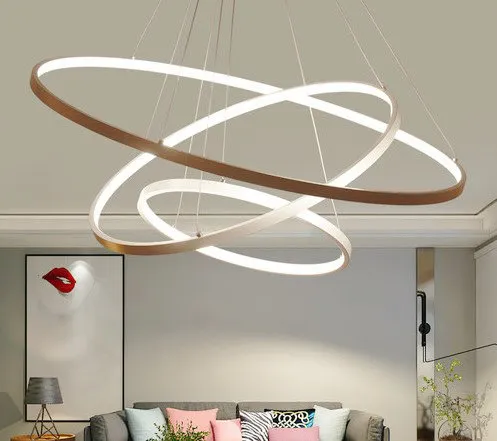 Hlinear L5031-C-I-D480 Inner Light Series Circle Linear Light Suspended Ceiling Ring Inner Lights Living Room Modern Chandelier