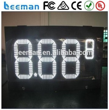 Leeman outdoor red color petrol digital led gas station price sign