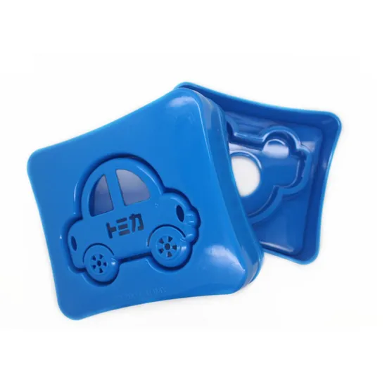 plastic Lovely car Shaped DIY 3D Cookie Cutter Stamp Mold