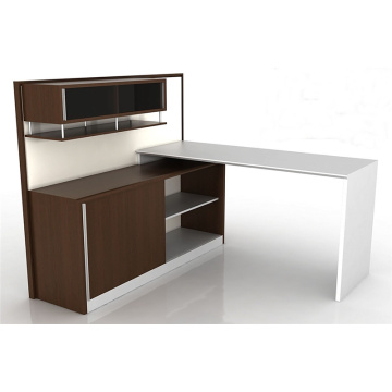 Office L Shaped Desk with Bookcase