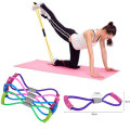 Wholesale Yoga Fitness Body Building Chest Expander Yoga Fitness 8 Word Resistance Pull Rope