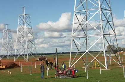 Solar Power Energy Ground Screw Pile Construction