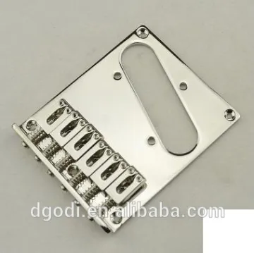 electric guitar parts and chrome plated steel guitar bridge