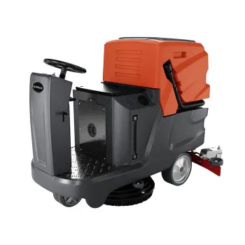 Supnuo SBN-750 Commercial Single Disk Floor Cleaning Equipment - Mini Ride On Floor Scrubber Sweeper