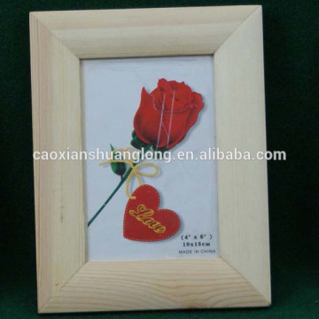 Wholesale FSC unfinished wooden photo picture frame