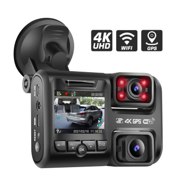 2022 D30H Mini WiFi 4K GPS Car DVR Dash Cam - 2160p Double appareil photo avec vision nocturne