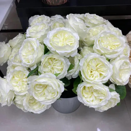 Hot Selling Austin David Artificial Rose Bushes - 6 Heads for Sale