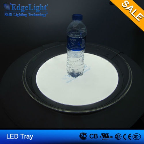 Edgelight Factory Price 2 years warranty plastic led mini bar tray for restaurant & wine bar