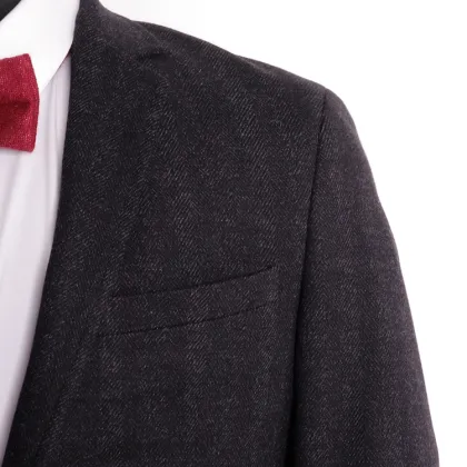 Wedding stretch slim black blazers men suits