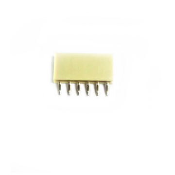 2.0 × 6.35 conector femenino de parche horizontal de una sola fila