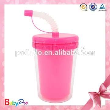 2014 High Quality Flexible Plastic Baby Cup With Cover