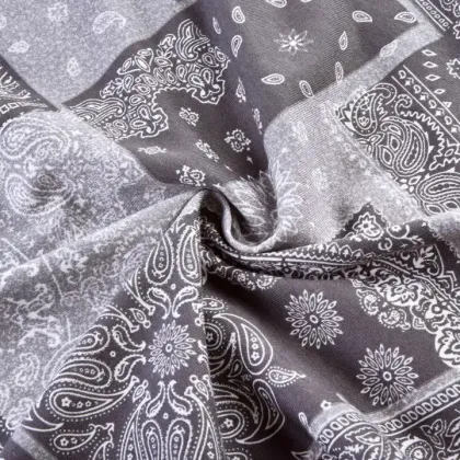 Knitted Cotton Recycle Polyester Single Jersey Print Fabric