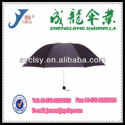 25"*8K Promotion Windproof Paradise Umbrella 3 Folding Umbrella