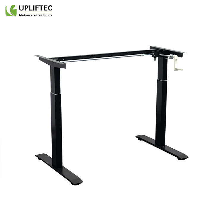 Ruční ovládání Crank Sit Stand Stand Office Desk