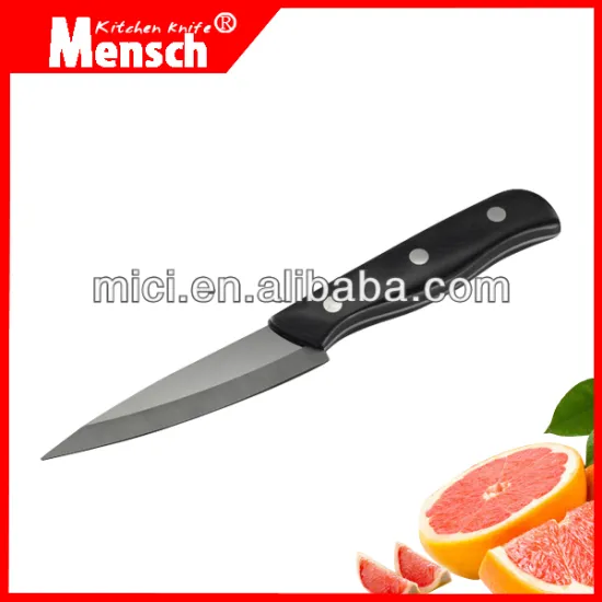 4 Inch black blade mirror zirconia ceramic knife