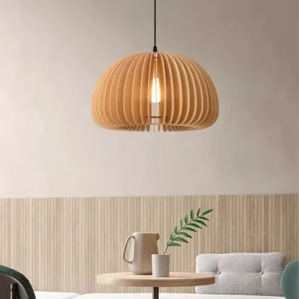 Japanese Retro Wooden Chandelier