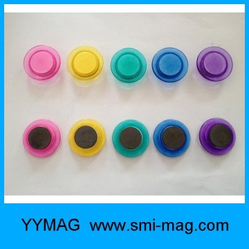 colorful magnet button used blackboard