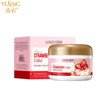 Crema per il viso per torta di fragole: idratazione e inumidire