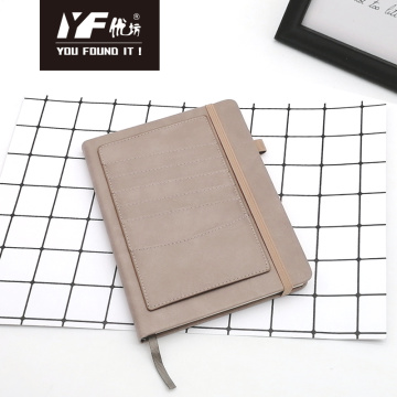 Custom monochrome PU hardcover notebook