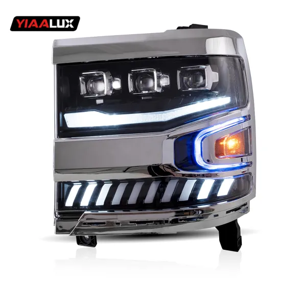 Vland LED Headlight with Sequential & Welcome Breathing DRL for CHEVROLET SILVERADO 1500 (2016-UP)