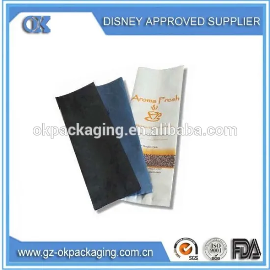 printing back sealing aluminum foil bags/Colored printing back seal aluminum foil bag for flour