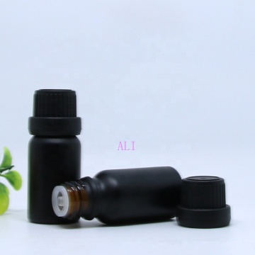 Black Frosted Glass Essential Oil Flessen - 5 ml tot 100 ml hervulbare serumcontainers