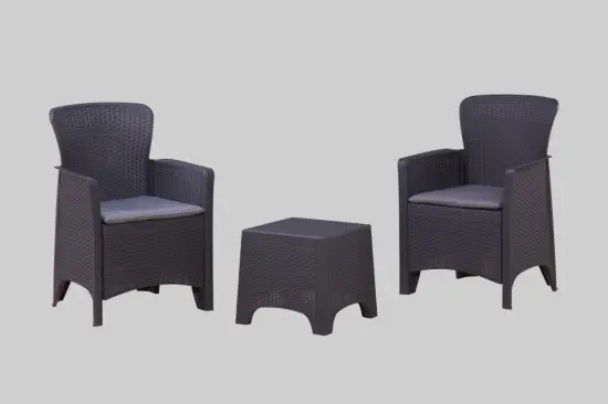Plastic outdoor sofa set