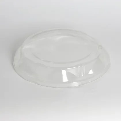 Golden Transparent Round Plastic Boxes for Cream Biscuits & Cookies