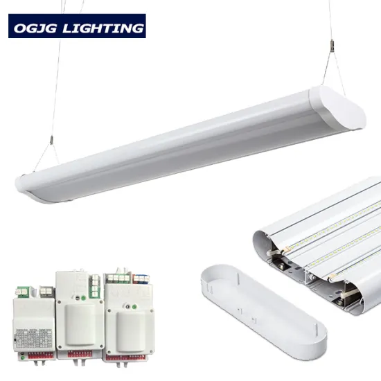 LED High Bay Light: Office & School Pendant Lighting Fixtures (1200mm-1500mm) 40W-80W Linear Batten Hanging Lights