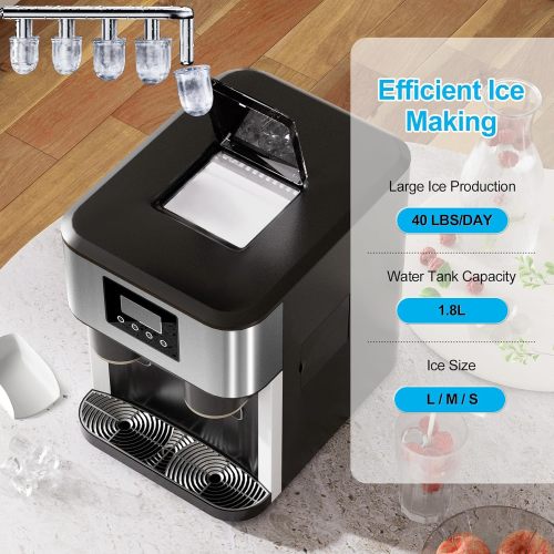 3-in-1 Bullet Cube Ice Maker Water Cooler