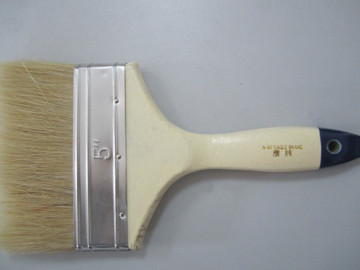 Paint Brush with White Wooden Handle