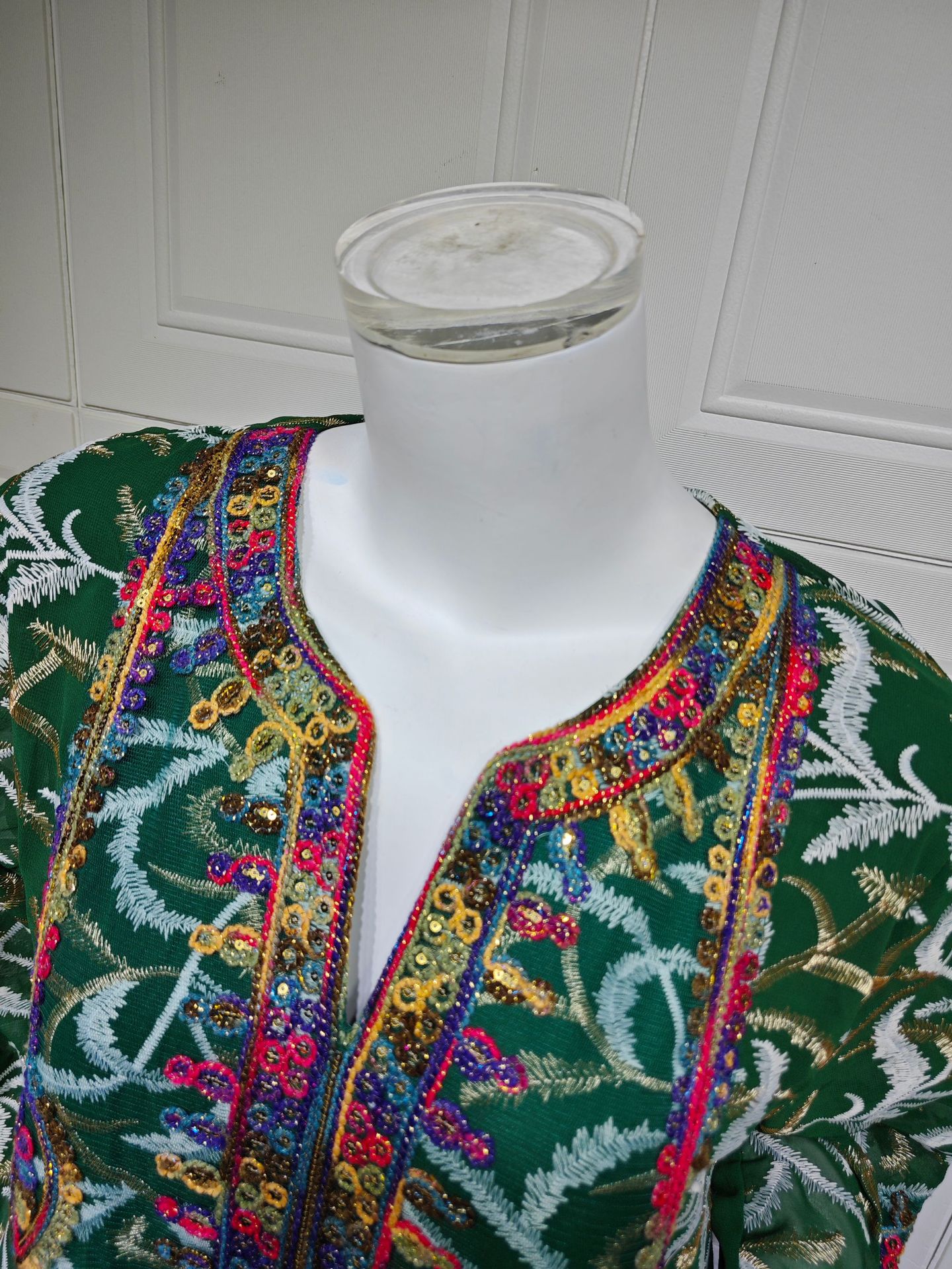 Embroidered Abaya Dress AB526 (4)