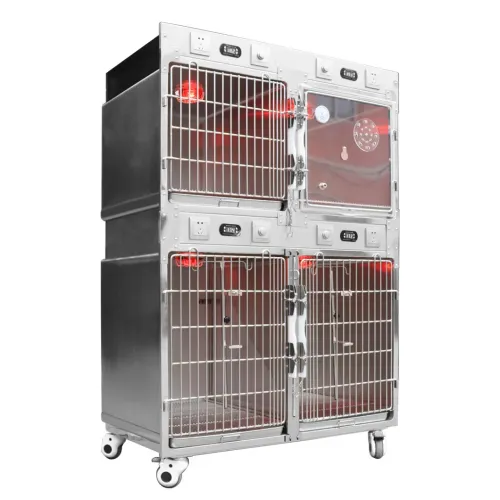 Stainless Steel Pet Oxygen Cage for Cats and Dogs