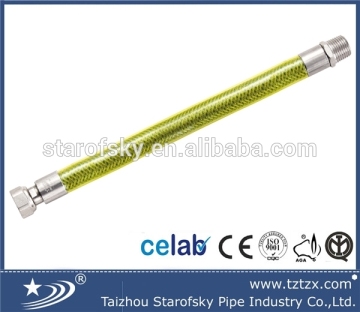 Stainless steel braided flexible natural gas hoses