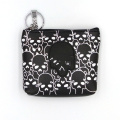 Skull flower style PU coin purse