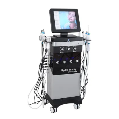 Oxygen and Hydrogen Bubble Skin Cleansing and Moisturizing Hydrofacial Beauty Machine