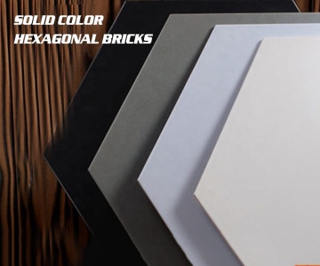 Large Hexagonal Non-Slip Black and White Floor Tiles 520x600
