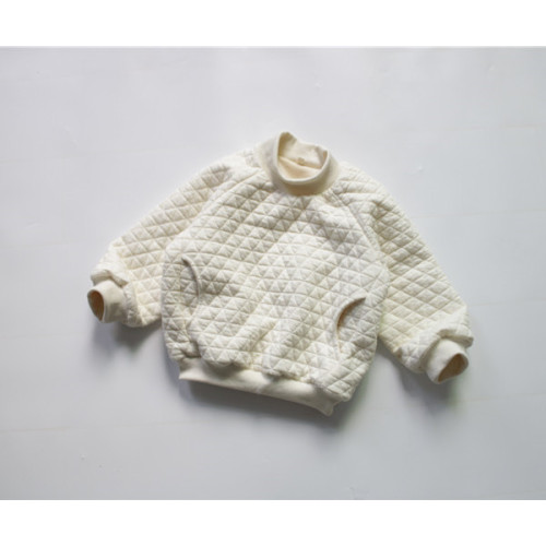 Children's Space Cotton Plaid Crewneck Jacket