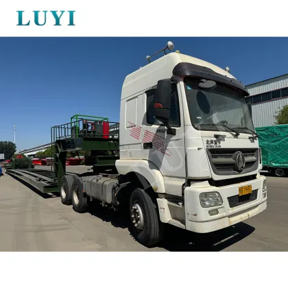 Custom Low Bed Truck Trailer for Helicopter Transport - Luyi Factory