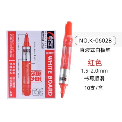 Genvana K-0602B 1.0mm Liquid Free Transparent Window Push Button Whiteboard Marker Pen
