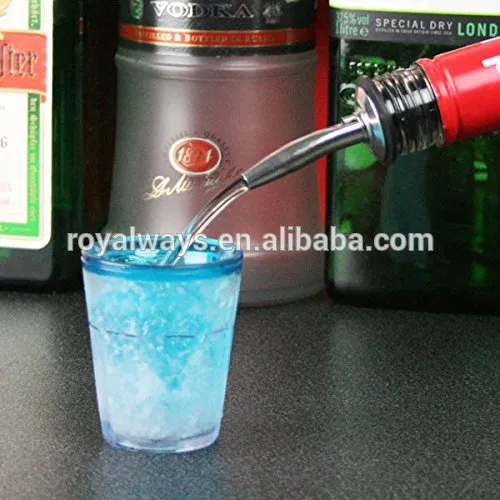 plastic freezer double wall shot glass