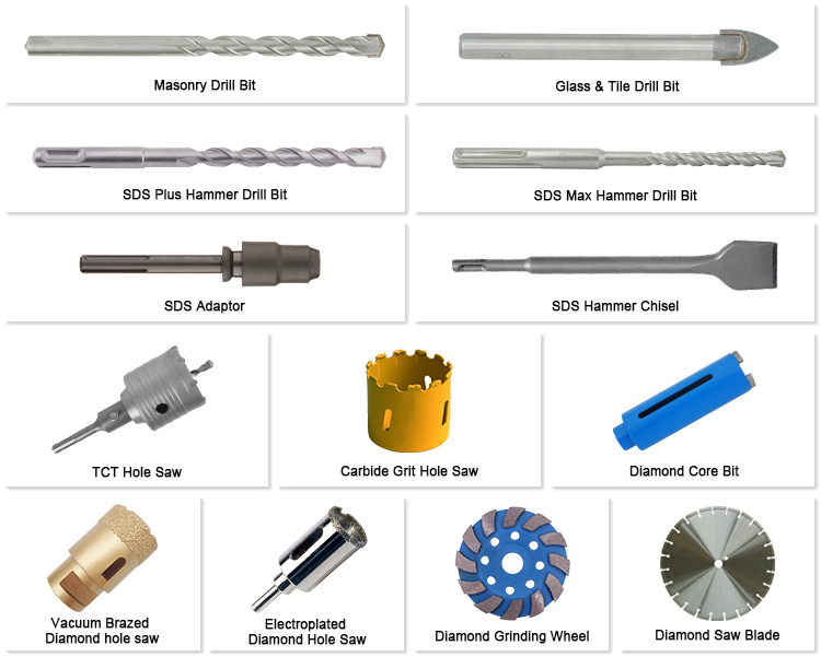 SDS PLUS Drill Bit and Chisel Set