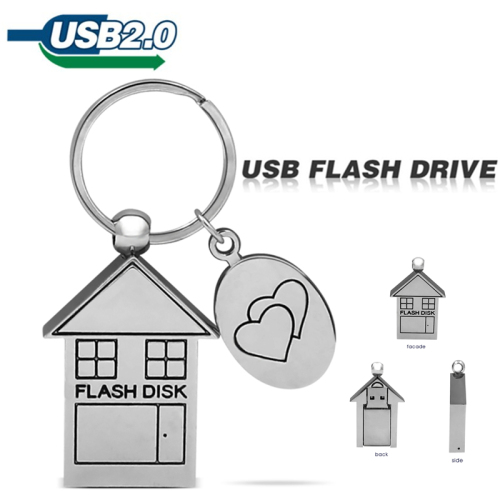 Chiavetta USB da 32 GB con memoria Flash Metal House