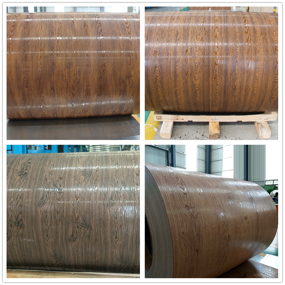 prepainted wood grain steel