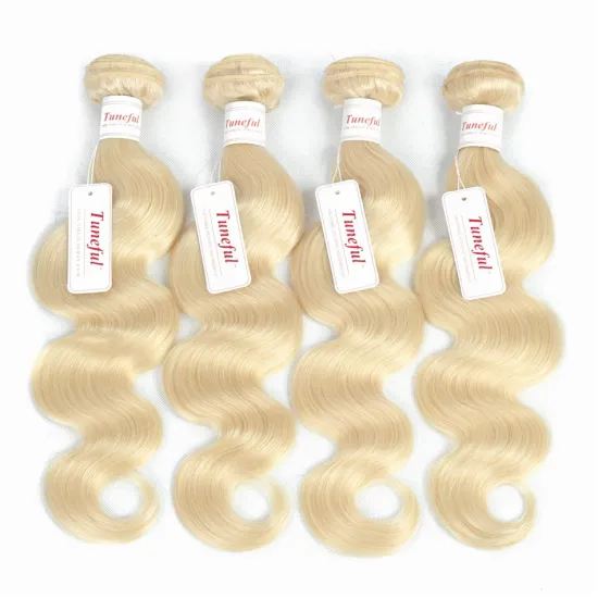 Raw Cambodian Hair Unprocessed 613 Honey Blonde Virgin Hair Bundles Vendors,12A Grade Cuticle Raw Virgin Cheap Human Hair