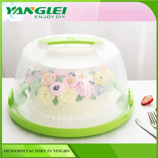 premium paper cake box Plastic Cake Box Cake Storage Carrier Container