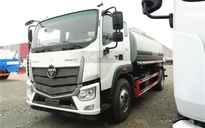 Foton Road Water Sprinkler Water Delivery Tanker Truck