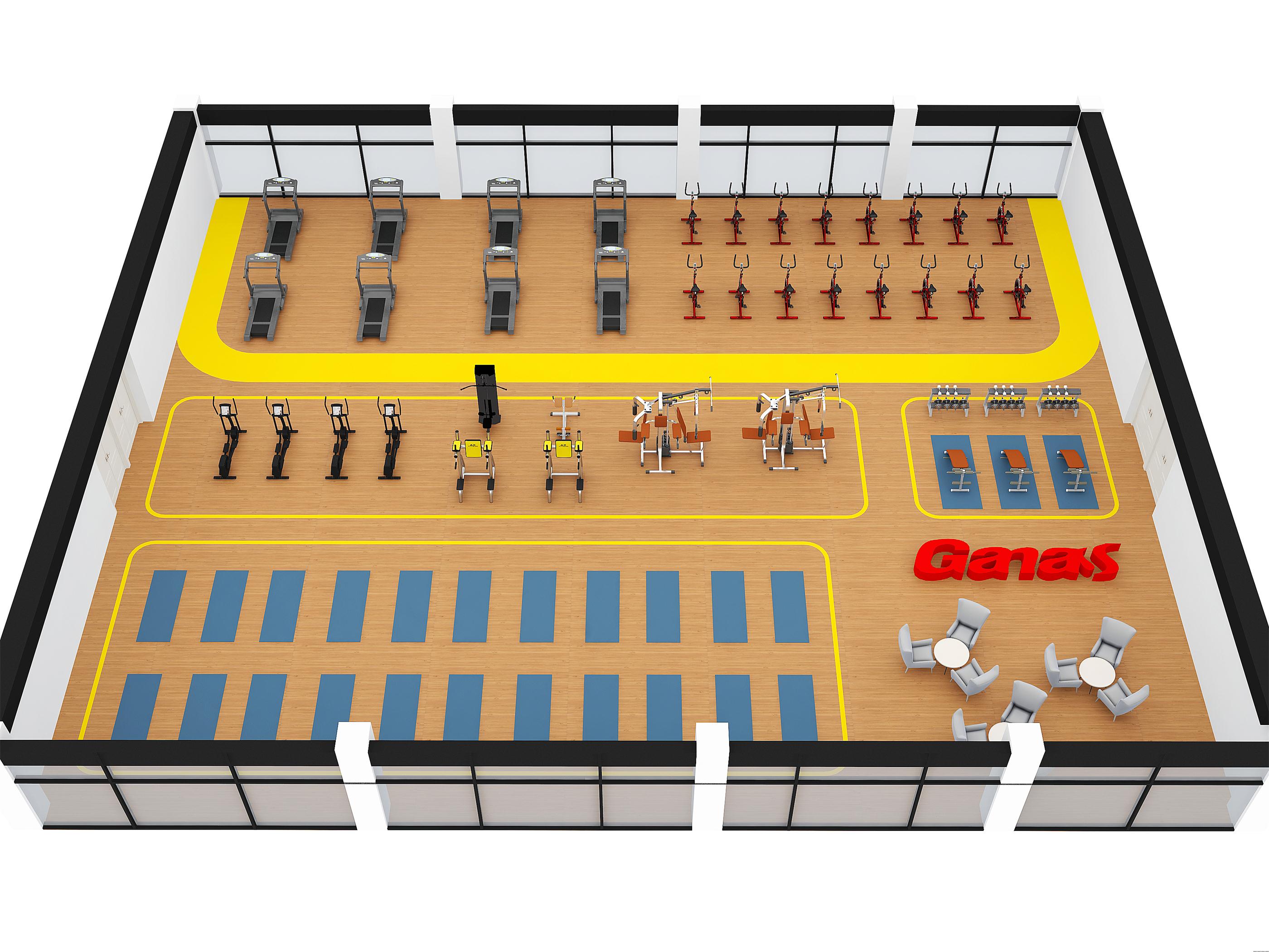 500㎡ Gym Design Solution